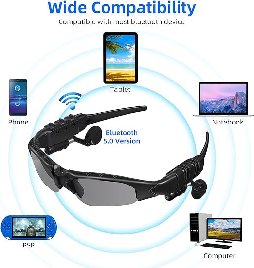 High-Tech Outdoor Bluetooth Sunglasses with Polarized Lenses