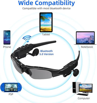 High-Tech Outdoor Bluetooth Sunglasses with Polarized Lenses