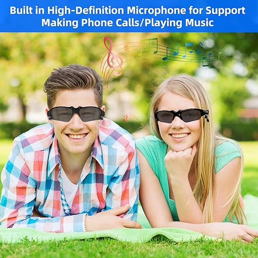 High-Tech Outdoor Bluetooth Sunglasses with Polarized Lenses